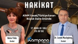 📌 AİHM Yasak/Türkiye Kararı Büyük Daire önünde ➡️ AİHM Yalçınkaya kararı ve Yasak kararı ➡️ Yasak Kararının Büyük Daireye gitmesinin önemi ➡️ AYM yeniden yargılama başvurularını neden birleştirdi? Hatice Yıldız ile Hakikat programında Dr. Levent Mazılıgüney ile birlikte AİHM Büyük Daireye gönderilmesi kabul edilen Yasak kararı değerlendiriliyor.